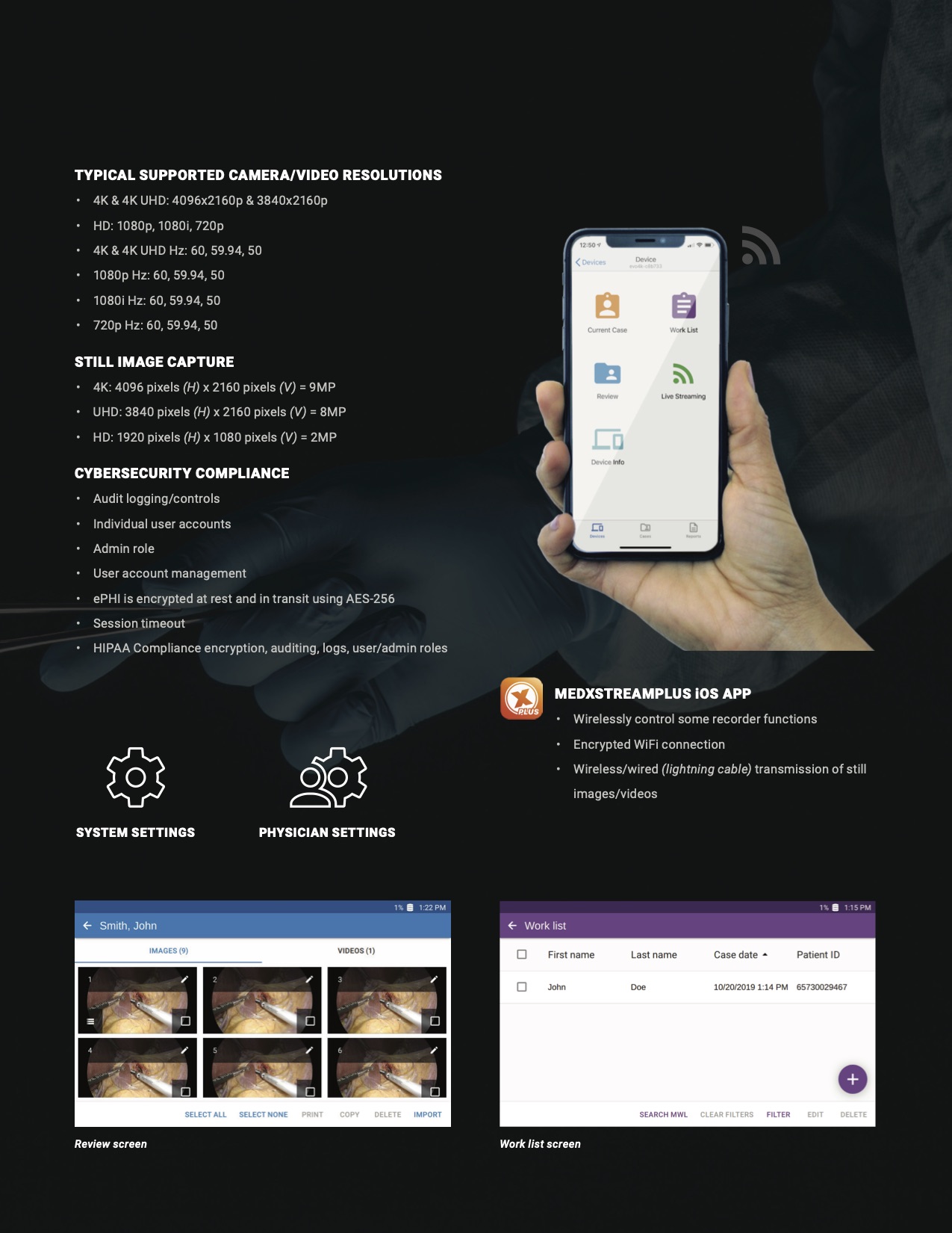 Med X Change Evolution4K & HD Medical Video Recorder Solution Inspire