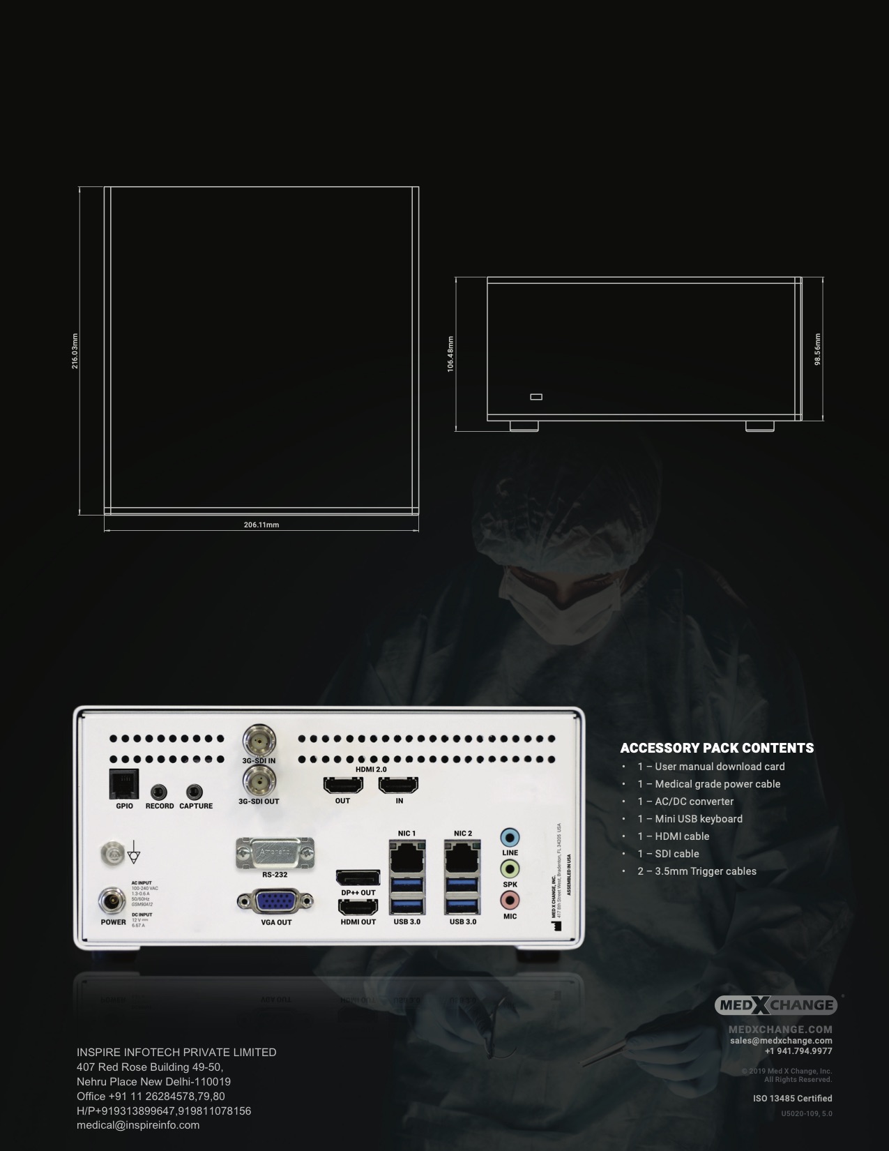 Med X Change Evolution4K & HD Medical Video Recorder Solution Inspire